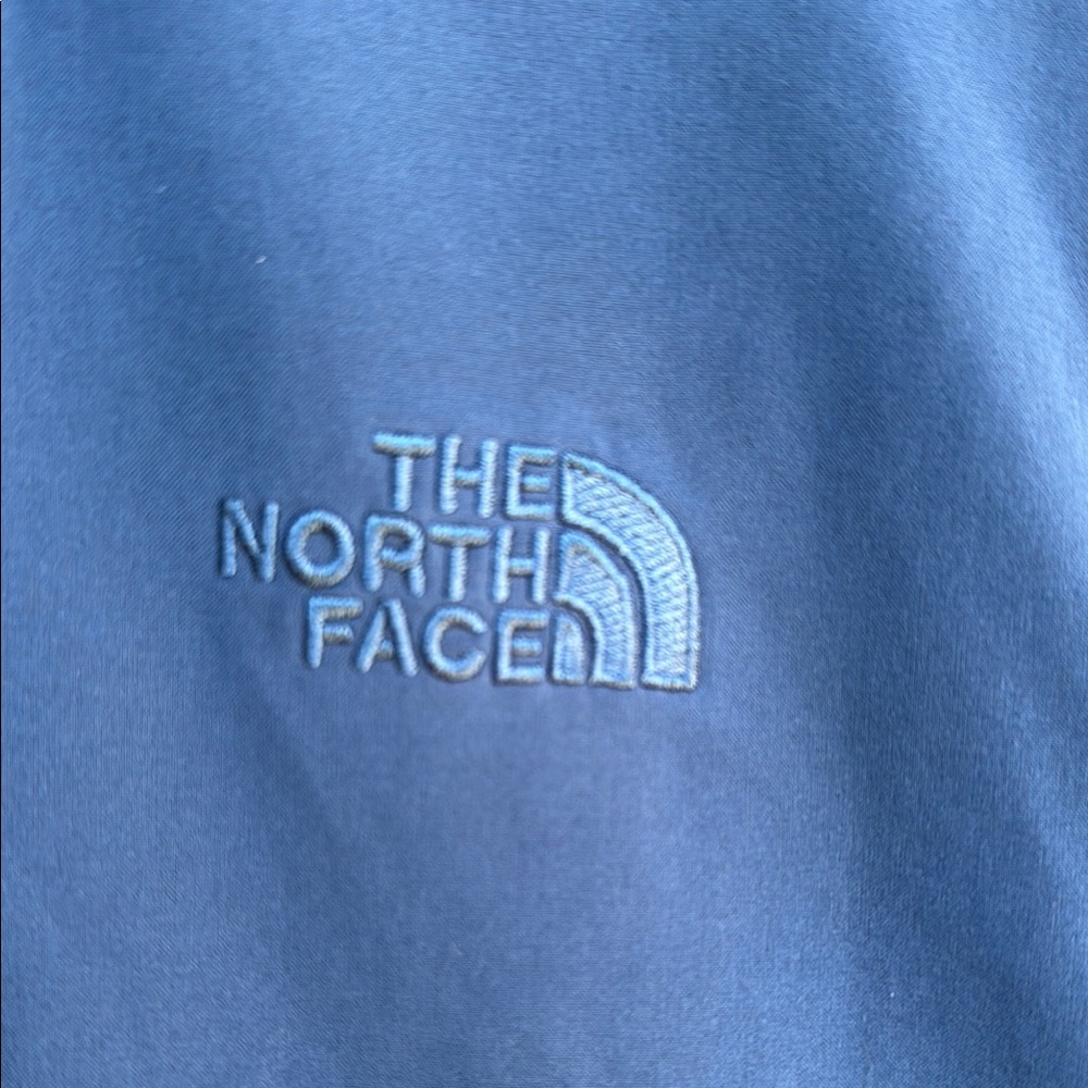 The North Face Blue Windbreaker Jacket with Mock Neck - Picture 12 of 12